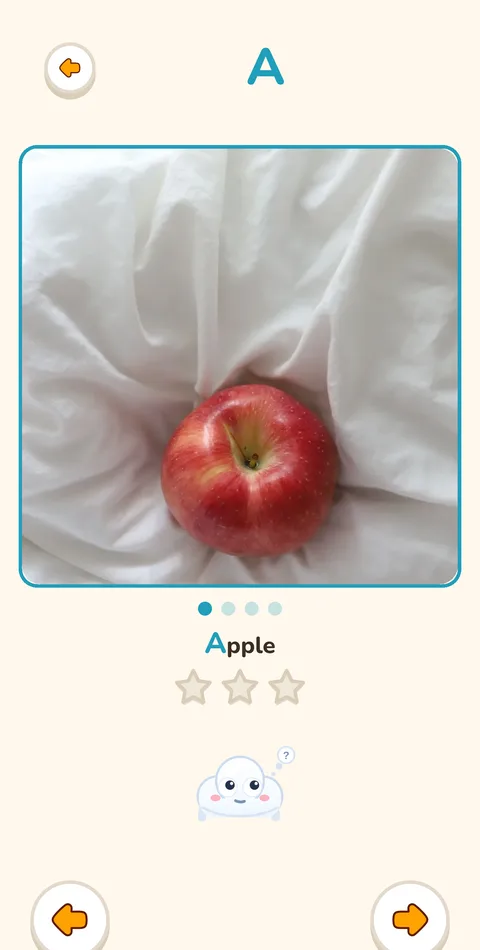 Página de la letra A — manzana